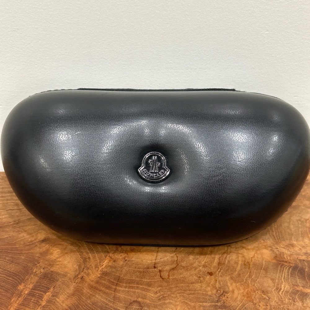 Moncler Black leather sunglasses Case